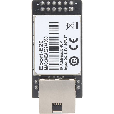 Seriell-zu-Ethernet-Modul aus Kunststoff, RJ45-zu-TTL-Netzwerkgerät HF-E20 für FreeRTOS (1/5)