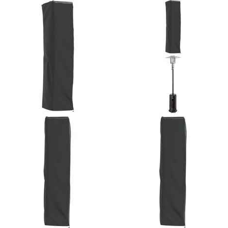Heizstrahler-Abdeckung Pyramidenform Schwarz 420D Oxford - Terrassenheizungsschutz - Outdoor Möbelschutz - Wetterfeste Abdeckung - Heizstrahlerschutz - Gartenmöbelüberdachung - Home & Living (1/5)
