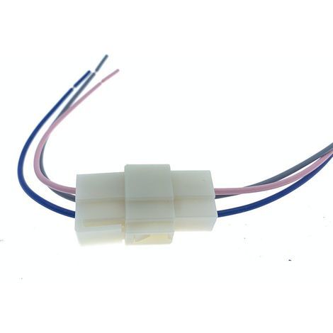 6.3 mm three-pin connector for automotive, electrical and motorcycle use. (1/4)
