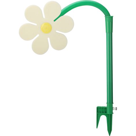 Arroseur de jardin en forme de fleur, marguerite Unique, eau mignonne pour pelouse et cour, blanc (1/5)