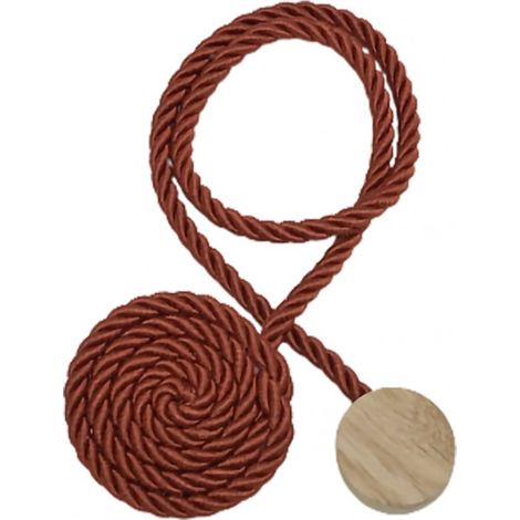 BALI - Embrasse rideau textile magnétique sans perçage Coloris - Terracotta (1/2)