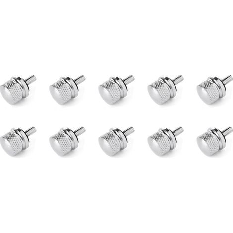Adecuado para 10 tornillos y asientos de pernos de aluminio cromado para Davidson. (1/3)