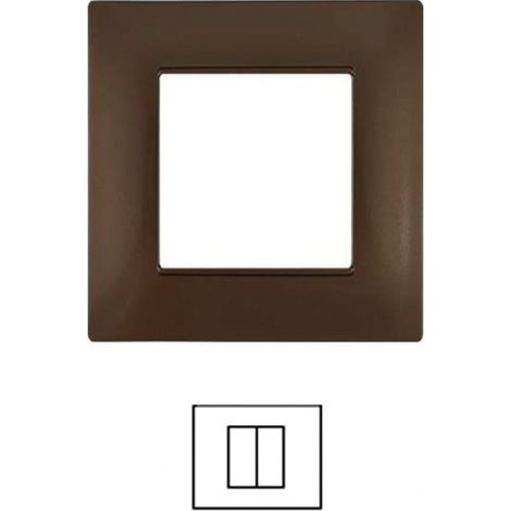 PLACCA 6002-07 2P BRONZO/VMR-PLN TECNOPOLIMERO