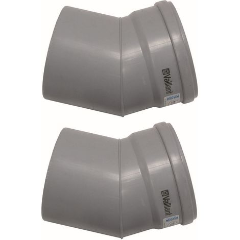 Vaillant Bogen 30 Grad (2 St.) für starre Abgasleitung DN 130, PP, 0020042767