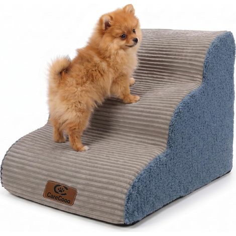 Escalier pour Chien 3 marches, 60 x 40 x 40 cm, Gris (1/5)