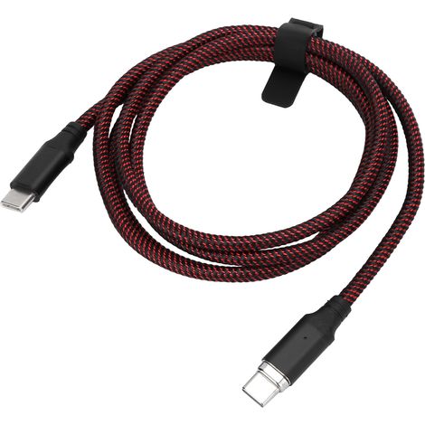 Câble de charge rapide 100W PD 1,2 m avec aimant, compatible Type-C, Micro USB et iOS, fil de données haute vitesse (1/5)