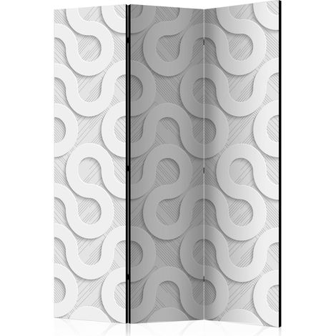 Paravento - Grey Spirals [Room Dividers] - 135x172 (1/4)