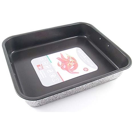 Teglia Antiaderente in Alluminio Rettangolare Sale e Pepe 42 x 33 cm