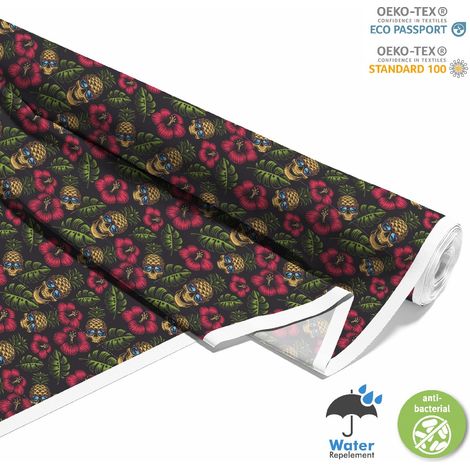 OUTDOOR DEKOSTOFFE OXFORD - Motiv Schädel Ananas I DX621
