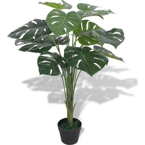 Monstera artificiel vert en pot de 70 cm (1/2)