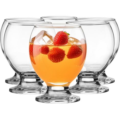 Lot de 6 Verres à Glace 0,28 L - Pour Dessert, Cocktail, Eau - Passe au Lave-Vaisselle - Petits Verres pour Enfants - 6 x 280 ml (1/5)
