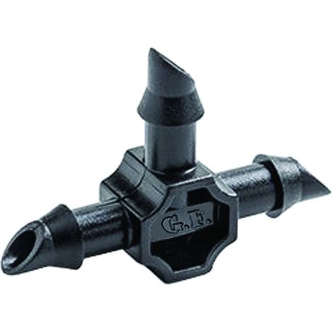 Raccordo Innesto T per Tubo Capillare 4x6 mm - Blister 10 pz - GF - 5 bl
