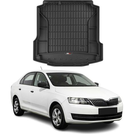 OMAC Kofferraumwanne Auto Kompatibel mit Seat MII 2012 bis 2023, Antirutsch Wasserdicht, 3D Premium TPE, Schwarz (1/5)
