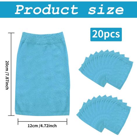 Pool-Auffangsocken, Zubehörfilter, Poolfiltersocken, Poolnetze, Pool-Auffangvorrichtungsreiniger (20 Stück) Blau (1/5)