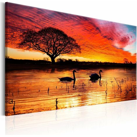 Tableau Le lac des cygnes - 120 x 80 cm (1/4)