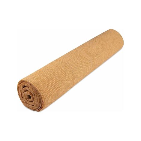 Feuille de filet de teinte beige fort Stars en polye'thyle'ne stabilise' Gr./Mq. 130 mt.1,5x10 pour balcons-terrasses de jardin Beige 10x1.5 mt