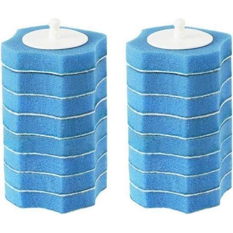 Lot de 16 têtes de rechange jetables pour brosse WC