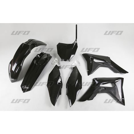 KIT DI PLASTICA UFO PER HONDA CRF 250R '18-'21, CRF 450R '17-'20 NERO (HO119E001)