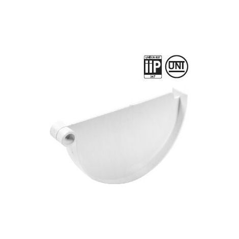 Fond de naissance pour gouttières PVC 25 - blanc - First Plast