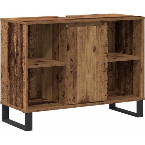Maison Exclusive - Gabinete de Baño con estante Madera Vieja 80 x