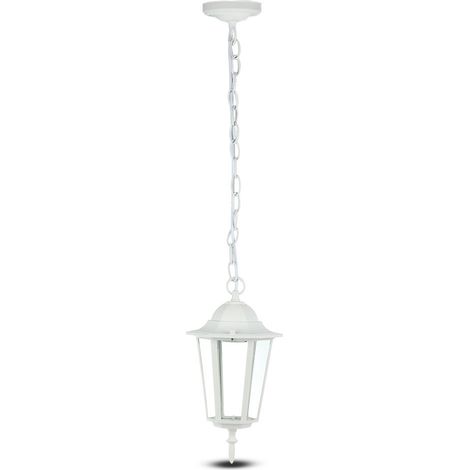Suspension de jardin LED V-TAC en aluminium avec douille E27 (max. 60 W) Blanc mat IP44