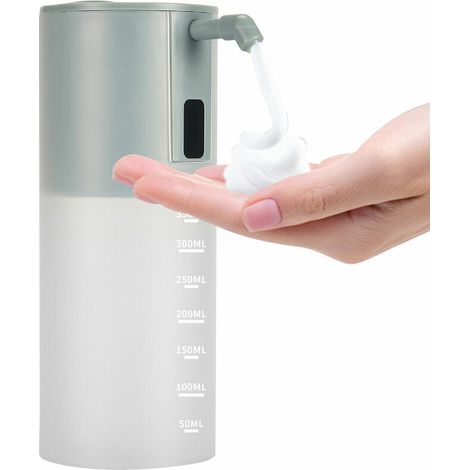 Automatique Moussant Distributeur De Savon Mouvement Infrarouge Touchless A Piles Savon Sanitaire Distributeur, 350Ml, Gris - 350Ml, Gris (1/5)