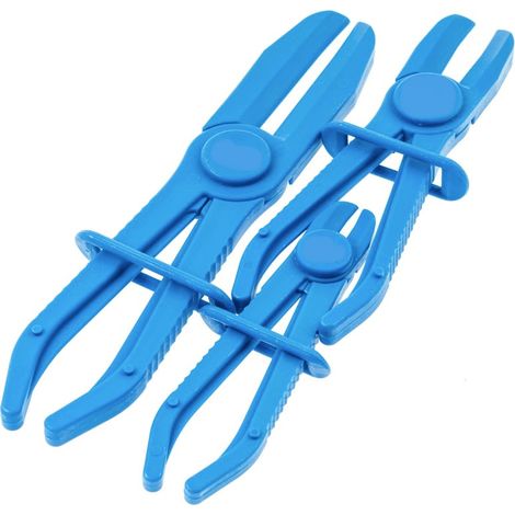 TRIS PINZE PLASTICA SERRATUBI TUBO ACQUA RAFFREDDAMENTO TUBI FRENI 150 185 250 mm 954sa