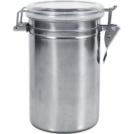 Boîte de Stockage Alimentaire Kitchen Container Box en Acier Inoxydable XL - Transparent, Hasp, 1 Pièce (1/5)