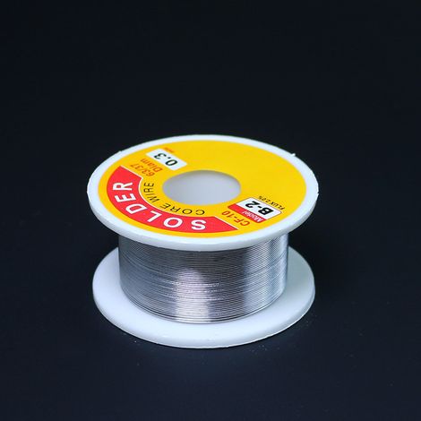 Fil à souder à âme de colophane neutre, fil d'étain sans logo B-2, approvisionnement transfrontalier 50 g, spécifications multiples avec fil (50 g sans logo 0,3 mm) (1/5)
