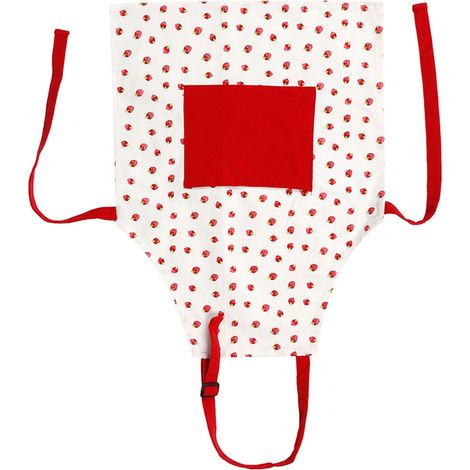 Tablier de cuisine pour enfants, fraises rouges, idéal pour la pâtisserie et la peinture (1/5)