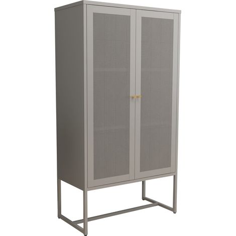 Estantería/armario de almacenamiento de acero 150 x 80 x 40 cm gris 030008918 (1/5)