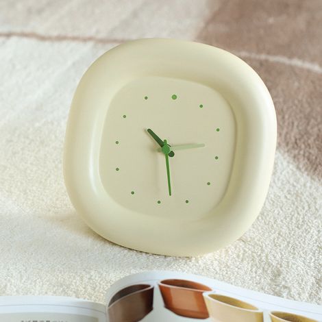 Horloge murale mignonne minimaliste à la mode multifonction bureau silencieux pour salon chambre bureau (1/5)