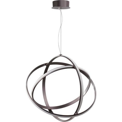 Merano Carmel Plafonnier LED Intégré Noir Violet Aluminium Réglable LED 63W 3043Lm 3000K