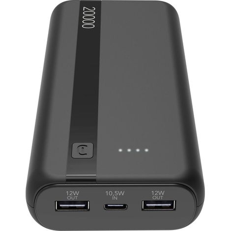 Cellularline PBENTRY20000K batería externa Ión de litio 20000 mAh Negro