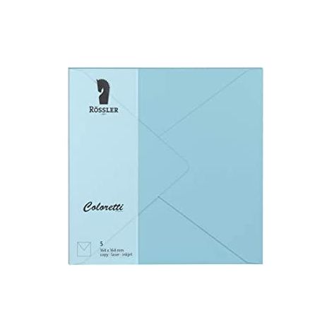 Grande enveloppe carrée coloretti 5 pcs. bleu ciel (1/3)