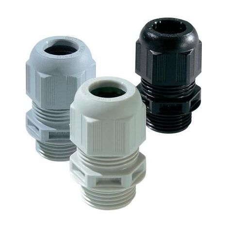 Wiska 10100468 Pressacavo filettato M12 Plastica Grigio luminescente 6 pz.