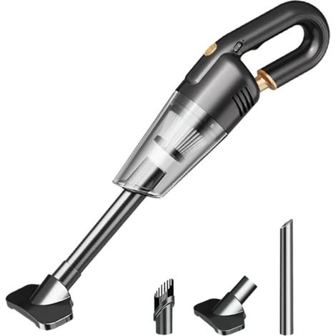 Aspirateur de voiture puissant 4500Pa 60W, mini aspirateur main sans fil rechargeable. Avec filtre USB, pour voiture et maison, efficace sur poils de chien. (1/4)