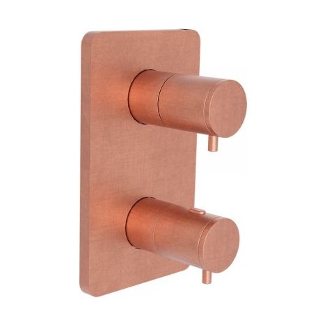 Facade Externe Foil Laiton 2 Sorties Or Rose Brossé - FL75234P CRISTINA ONDYNA