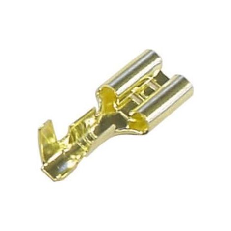 100 cosses femelle 6.3 x 8mm non isolee en bronze