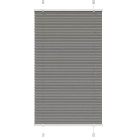 Plissee Anthrazit 80x150 cm Stoffbreite 79,4 cm Polyester