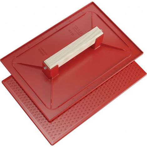 SOFOP TALIAPLAST - taloche ps 34x23cm rectangle rouge - 34 x 23 cm
