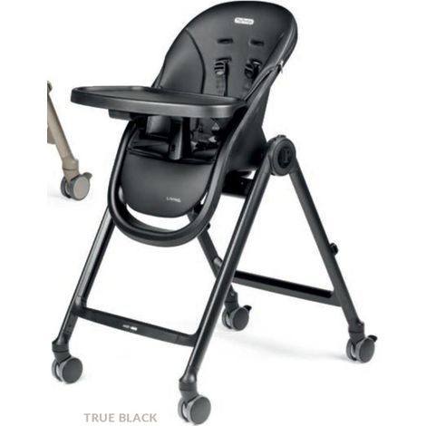 PEG PEREGO Seggiolone Pappa Living True Black Nero