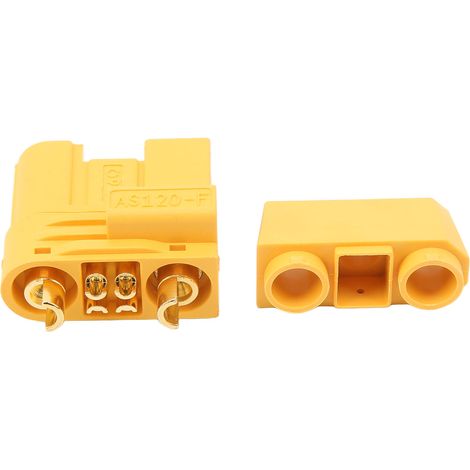 Connecteur femelle AS120 pour batterie Lipo drone FPV racing, adaptateur résistance mâle pièces multirotor modèle RC (1/5)