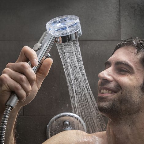 InnovaGoods Ducha Ecológica con Filtro Purificador Plateado (1/5)
