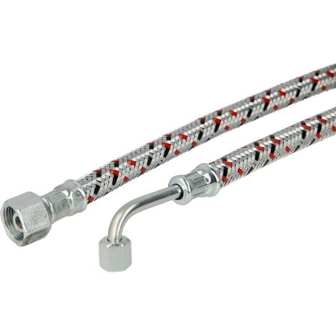 Flexible fioul SR 6 LLR / coude 90° x écrou à chapeau 3/8'' 1000 mm