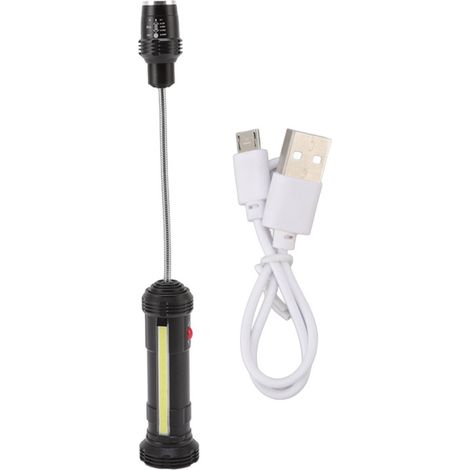 Luci magnetiche per barbecue con luce laterale, zoomabili, resistenti all'acqua e al calore, a LED e con collo d'oca flessibile.