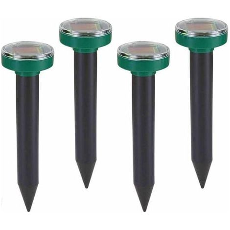 4 Repellente solare per talpe IP65 Repellente per talpe ad ultrasuoni, Repellente per talpe, Repellente per arvicole, Repellente per talpe per giardino, prato, cortile, erba verde (1/5)
