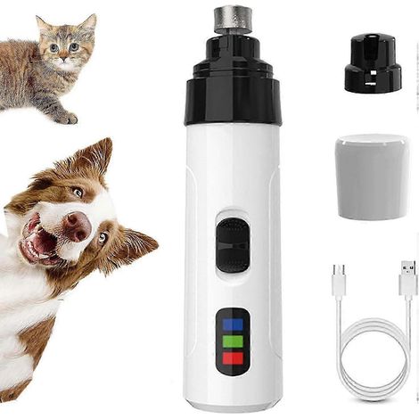 Lime à ongles Heusom Silent Groom Pro pour chiens et chats, rechargeable par USB, 3 ports de meulage, double vitesse, ultra-silencieuse 2025 (1/5)