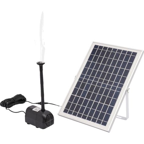 Pompe à eau solaire pour fontaine, débit maximum de 1000L/h, hauteur d'eau de 200cm (1/5)