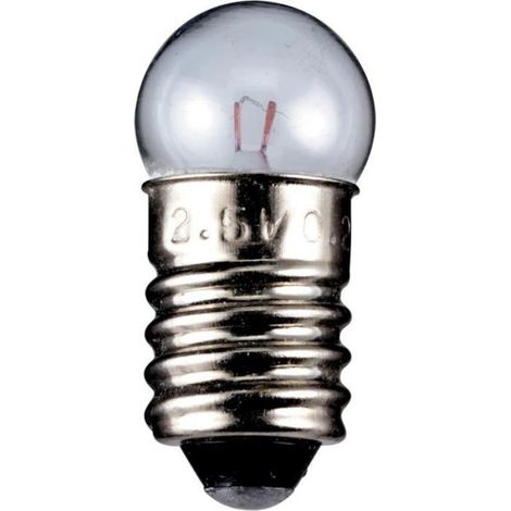 Ampoule Globulaire E10 - 4,5 V - 0,45 W - Pour Lanternes Et Guirlandes - Lot De 3